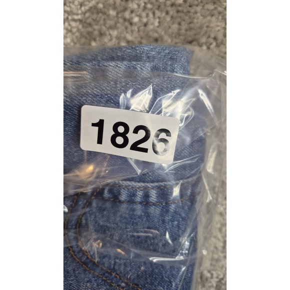 Levi's Wedge Straight High Rise Women's Denim Jeans Blue Button Fly Size 30x28 - Picture 13 of 13